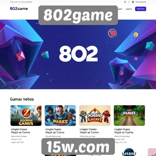 Visão geral do site 802game e suas funcionalidades