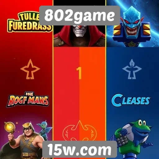 Comparativo de jogos populares no 802game